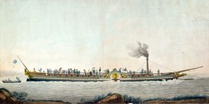 Charles-Philippe, ensimmäinen höyrylaiva, joka laskettiin vesille Seine-joella 20. elokuuta 1816